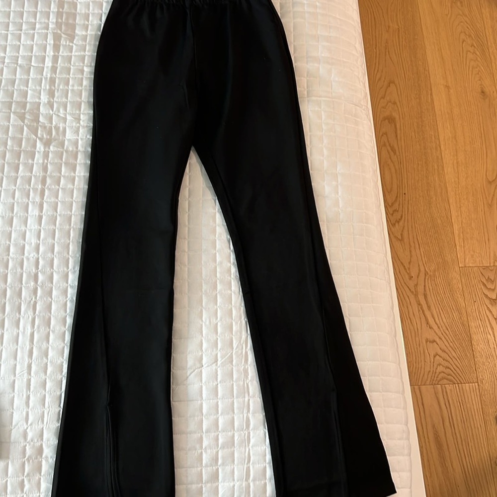 Revolve / Commense Black Split Hem Pants - image 4